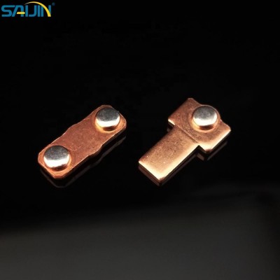 Precision In die Riveting stamping parts with Silver Contact Assembly for Switch Socket