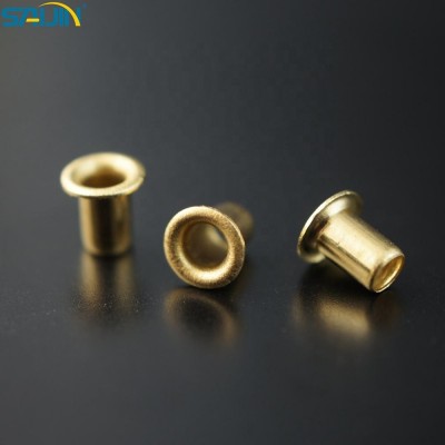 small size PCB electrical component hollow brass rivet