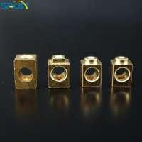 Electrical brass electric connector terminal block 4.8*4.8*8.0