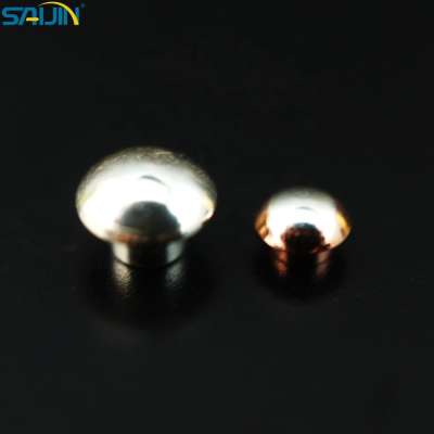 Electric nickel silver AgNi contact tips rivet point for switch relay